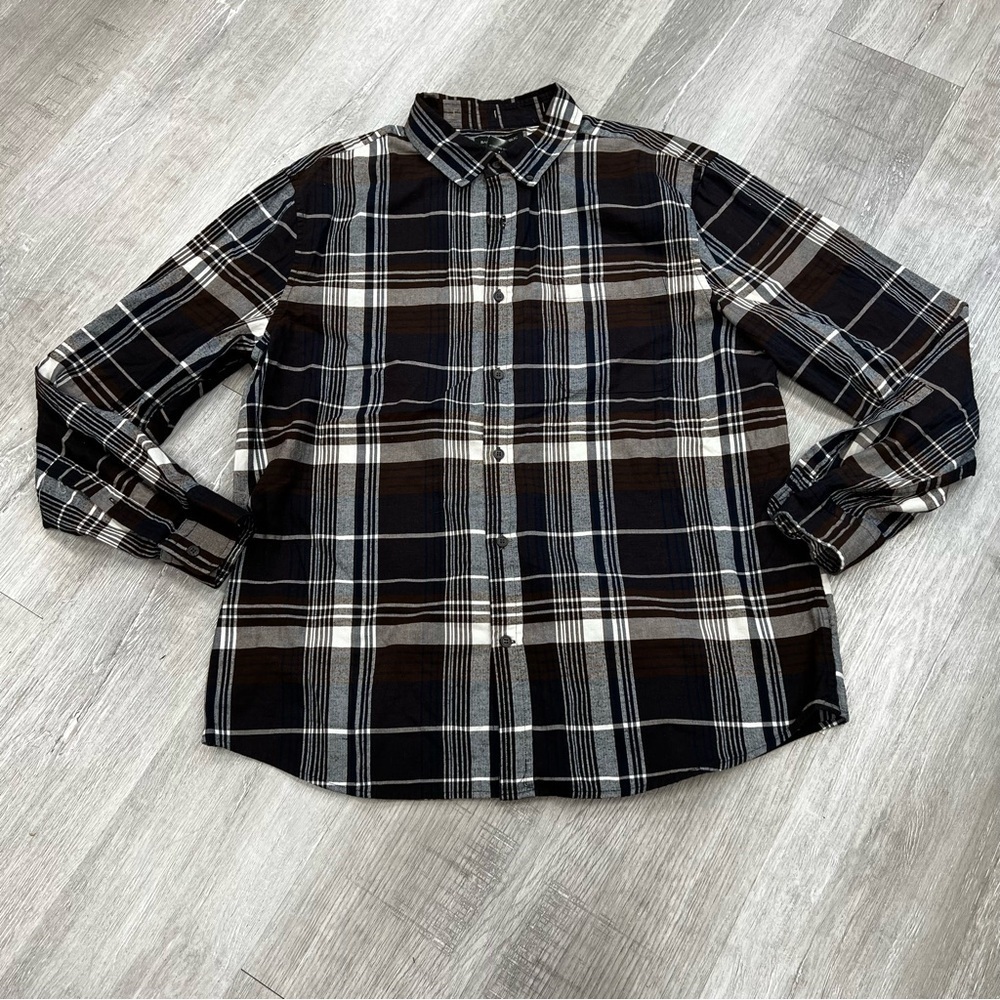 Banana Republic Plaid Button Front Shirt - Size XL
